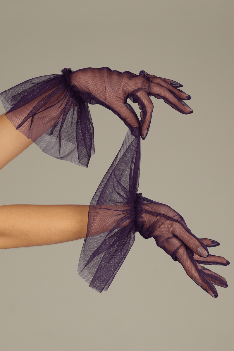 SHORT GLOVES | PURPLE - KUKHTA ATELIER