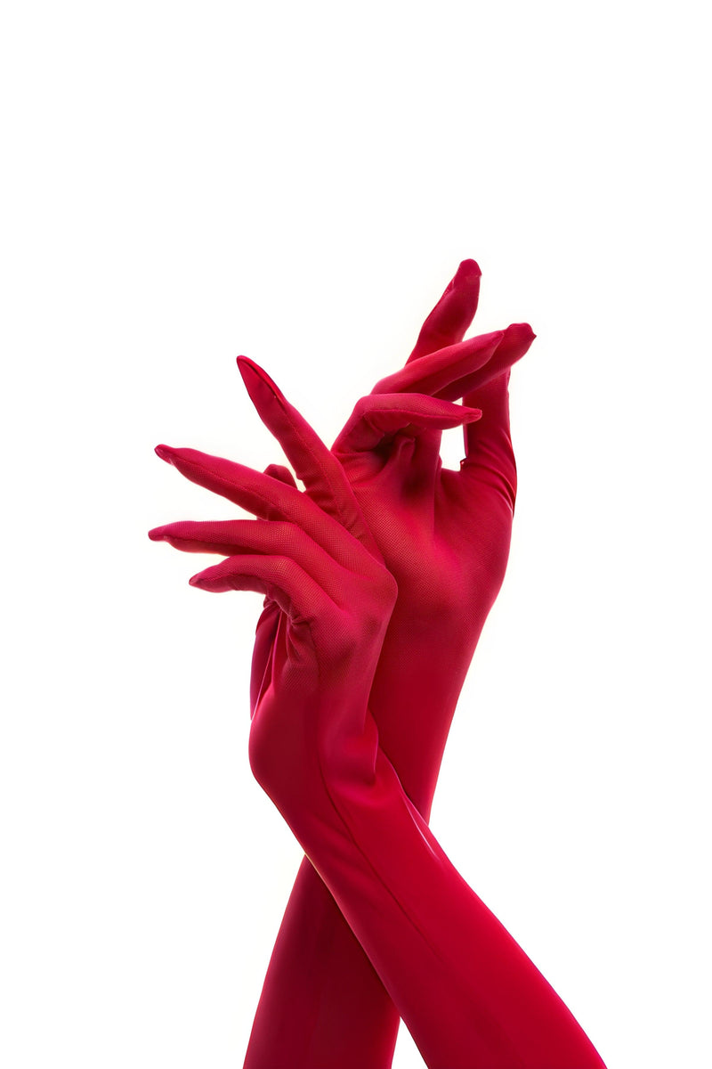 LONG GLOVES |  SCARLET RED - KUKHTA ATELIER