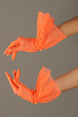 SHORT GLOVES | NEON ORANGE - KUKHTA ATELIER