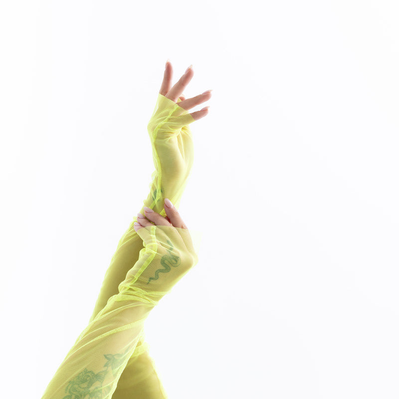 FINGERLESS GLOVES | NEON YELLOW