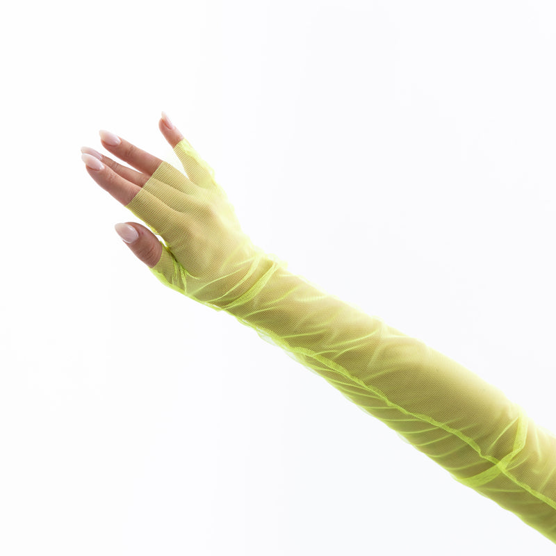 FINGERLESS GLOVES | NEON YELLOW