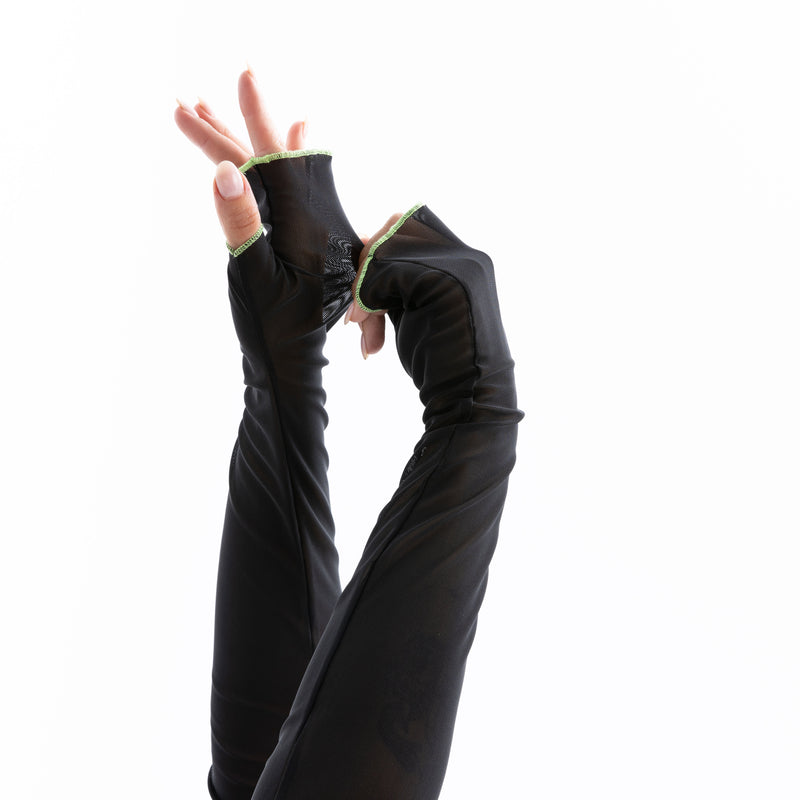 FINGERLESS GLOVES | BLACK & YELLOW