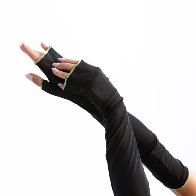 FINGERLESS GLOVES | BLACK & YELLOW