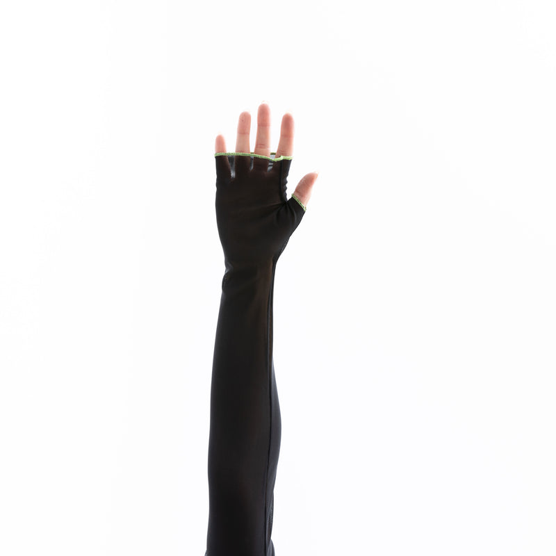 FINGERLESS GLOVES | BLACK & YELLOW