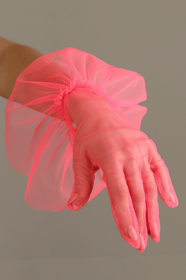 SHORT GLOVES | NEON PINK - KUKHTA ATELIER