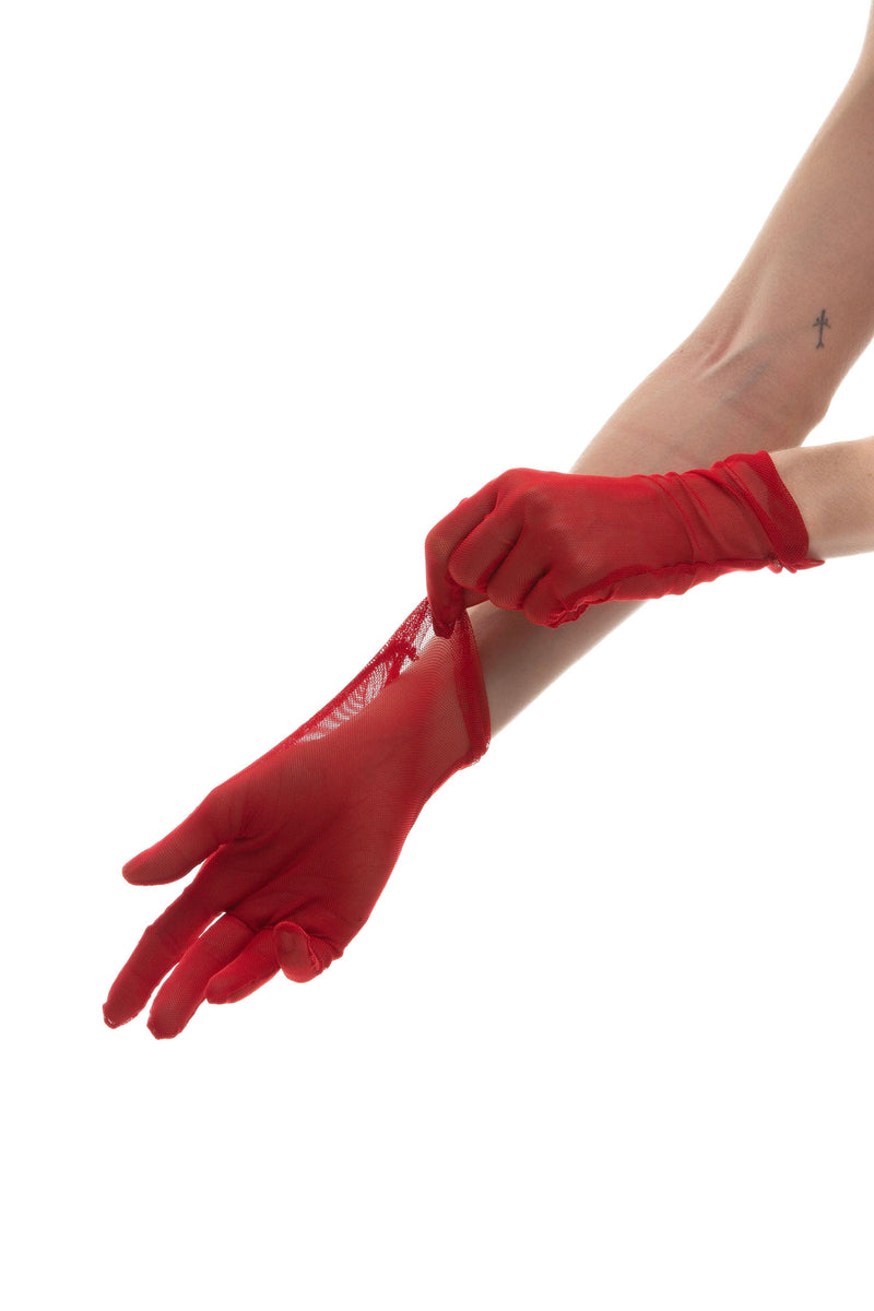 SHORT GLOVES | SCARLET RED - KUKHTA ATELIER