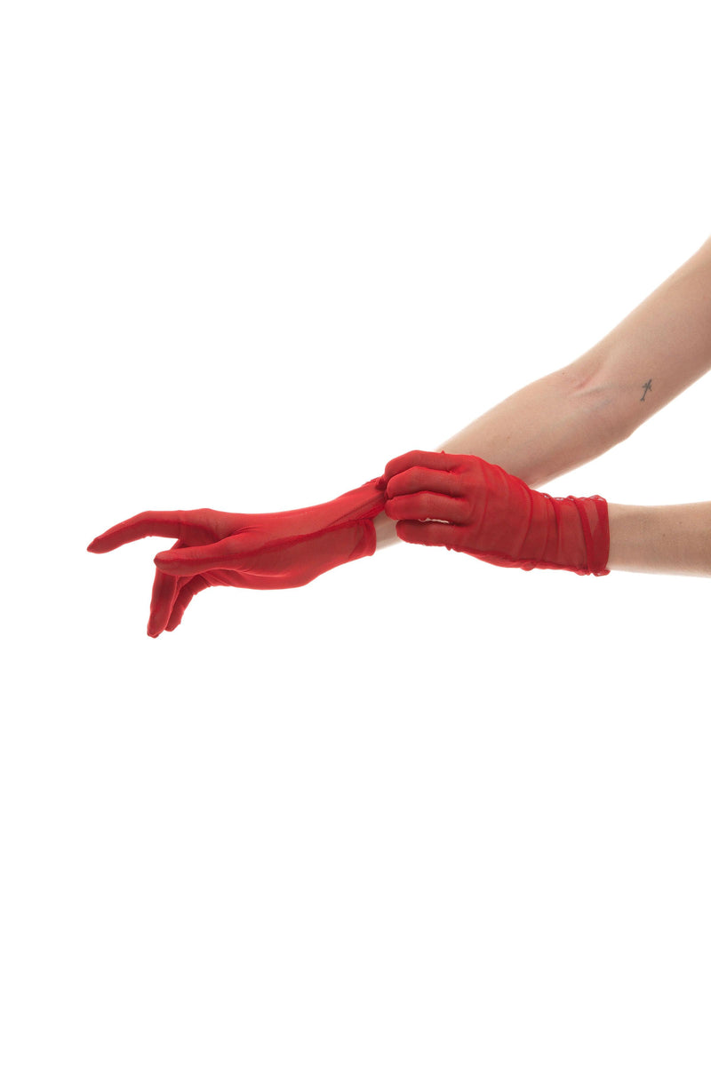 SHORT GLOVES | SCARLET RED - KUKHTA ATELIER