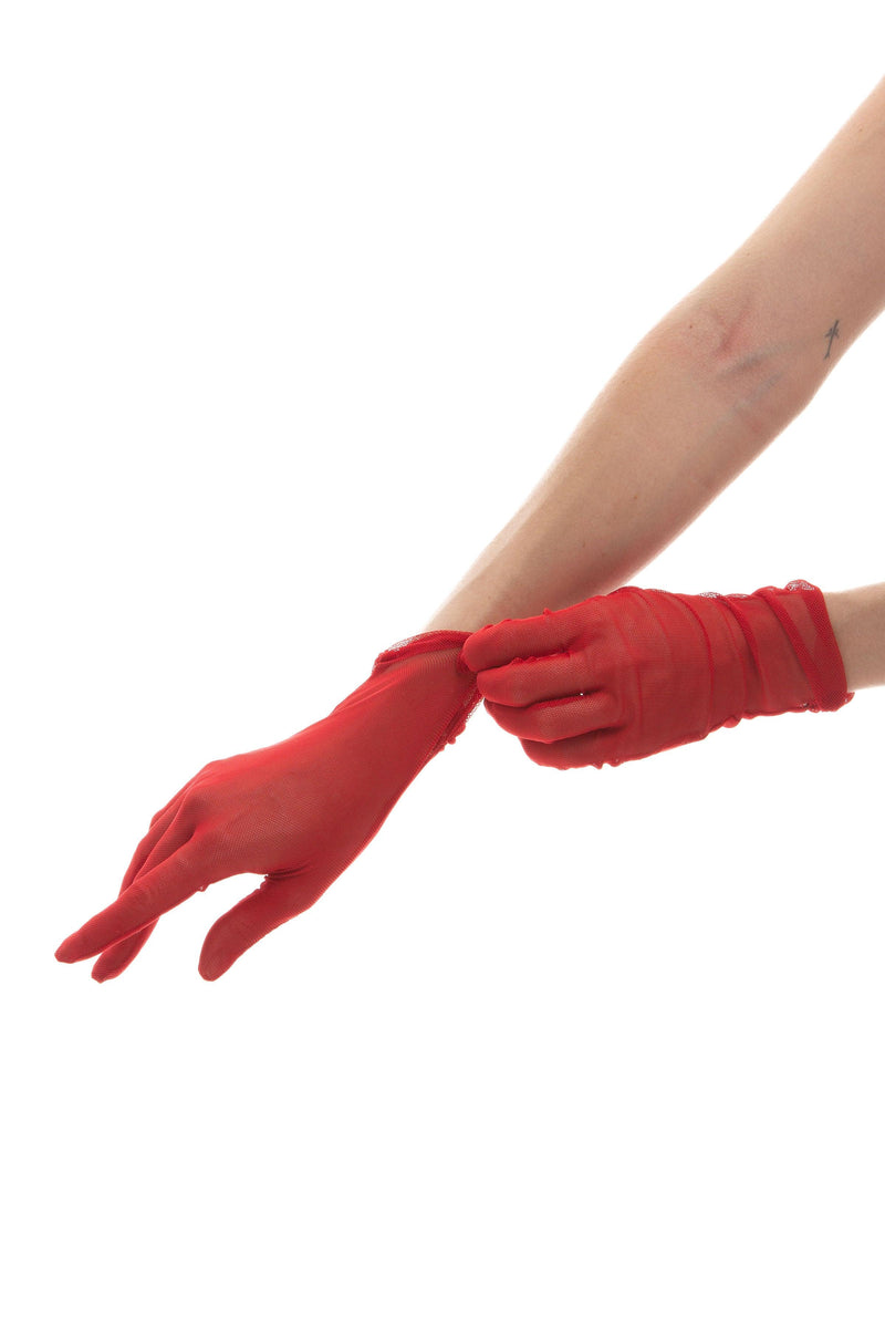 SHORT GLOVES | SCARLET RED - KUKHTA ATELIER