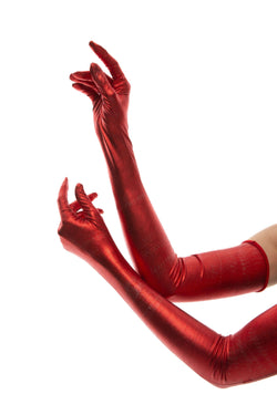 LONG GLOVES | FOIL RED - KUKHTA ATELIER