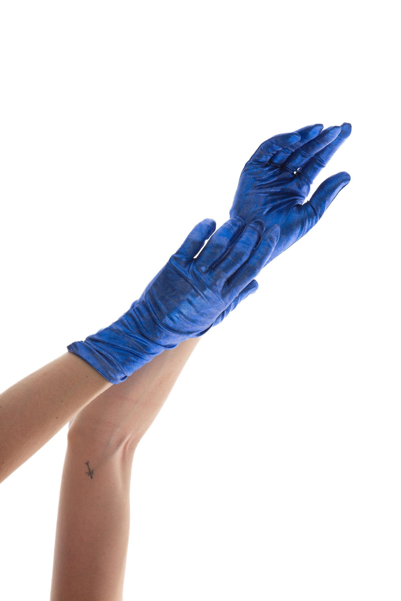 SHORT GLOVES | FOIL BLUE - KUKHTA ATELIER