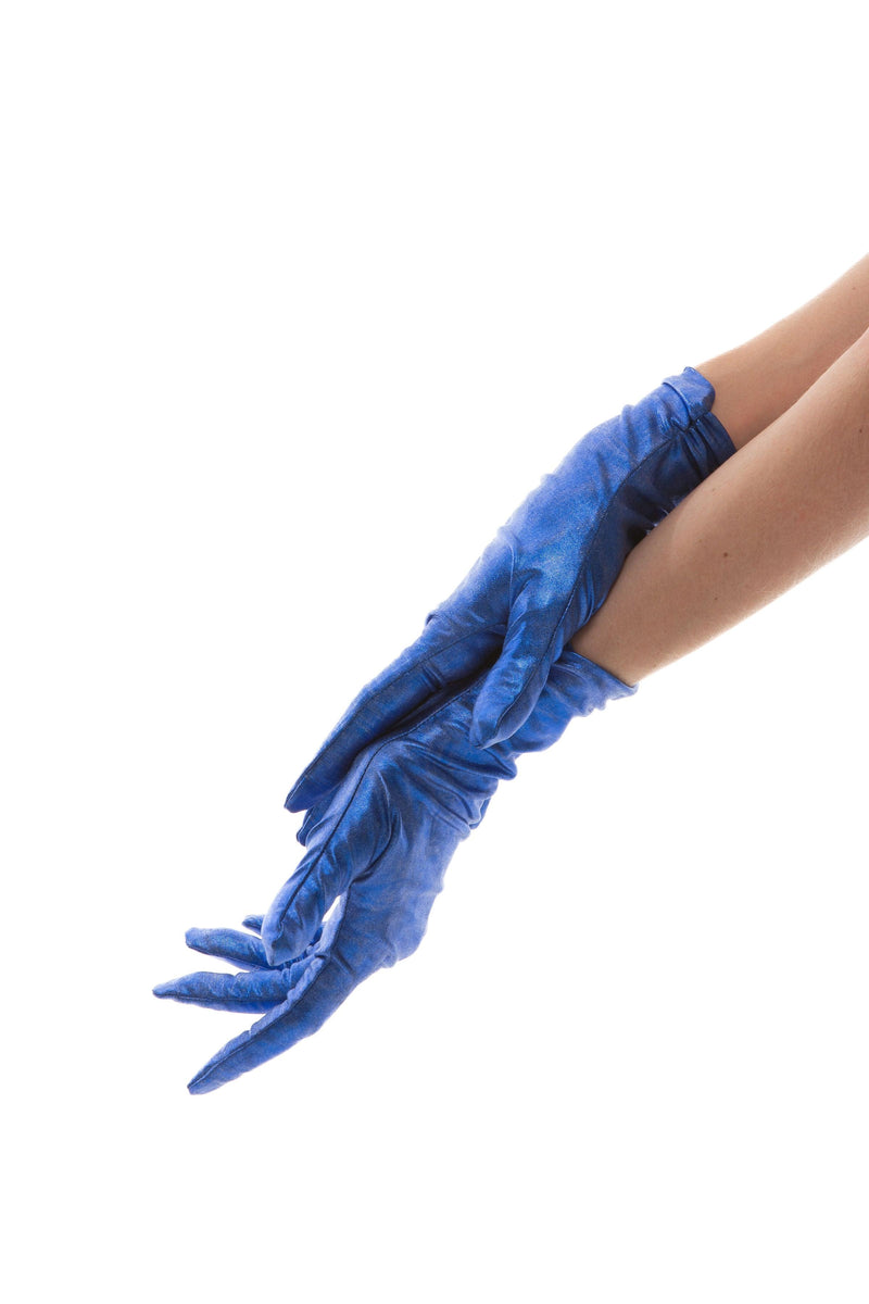 SHORT GLOVES | FOIL BLUE - KUKHTA ATELIER