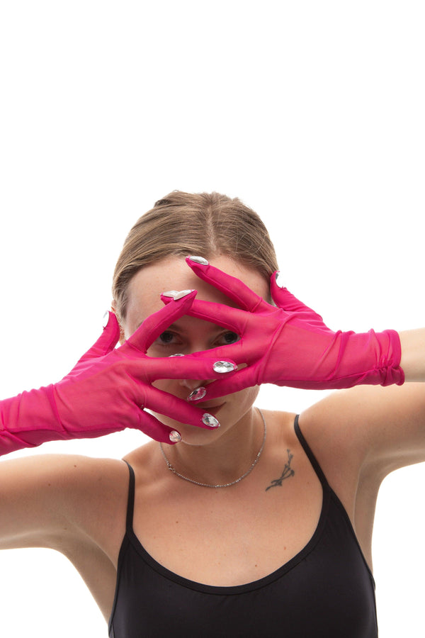 SHORT GLOVES | PINK NAILS - KUKHTA ATELIER