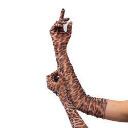 LONG GLOVES | LEOPARD SKIN - KUKHTA ATELIER