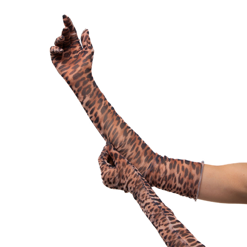 LONG GLOVES | LEOPARD SKIN - KUKHTA ATELIER