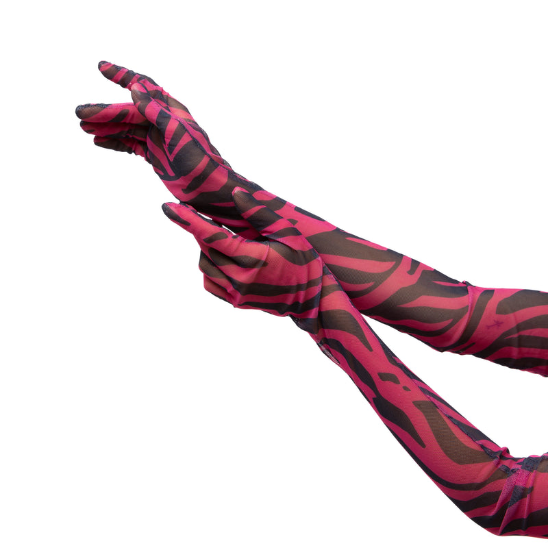 LONG GLOVES | PINK ZEBRA - KUKHTA ATELIER