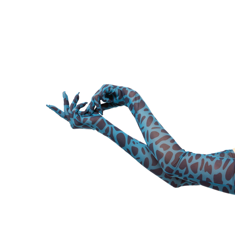 LONG GLOVES |  BLUE GIRAFFE - KUKHTA ATELIER