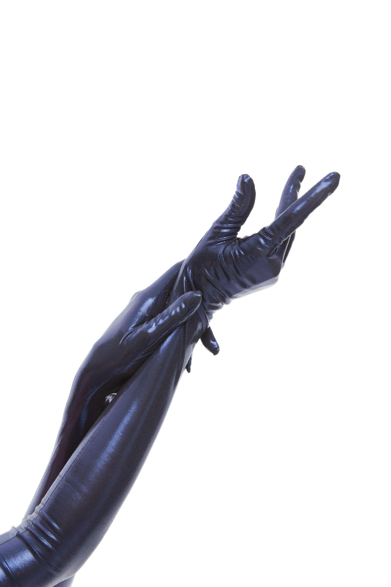 LONG GLOVES |  METALLIC BLUE - KUKHTA ATELIER