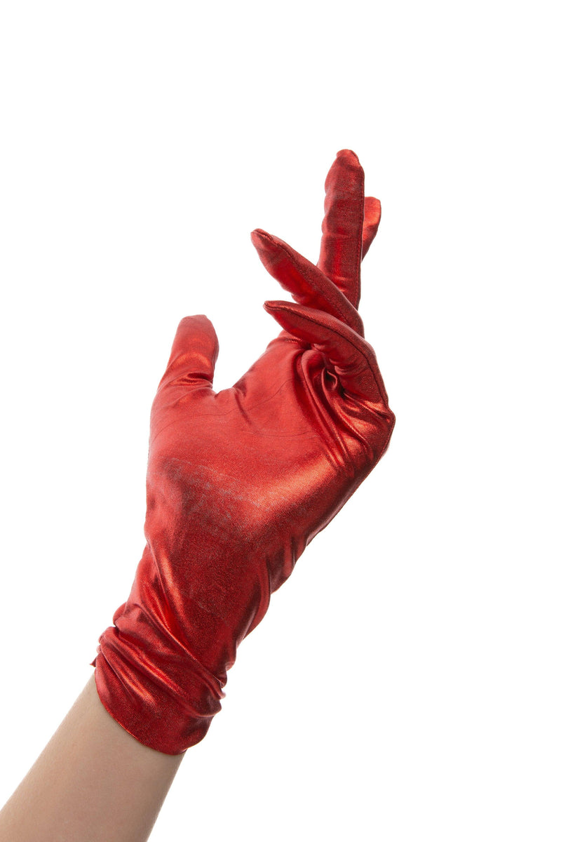 SHORT GLOVES | RED METALLIC - KUKHTA ATELIER