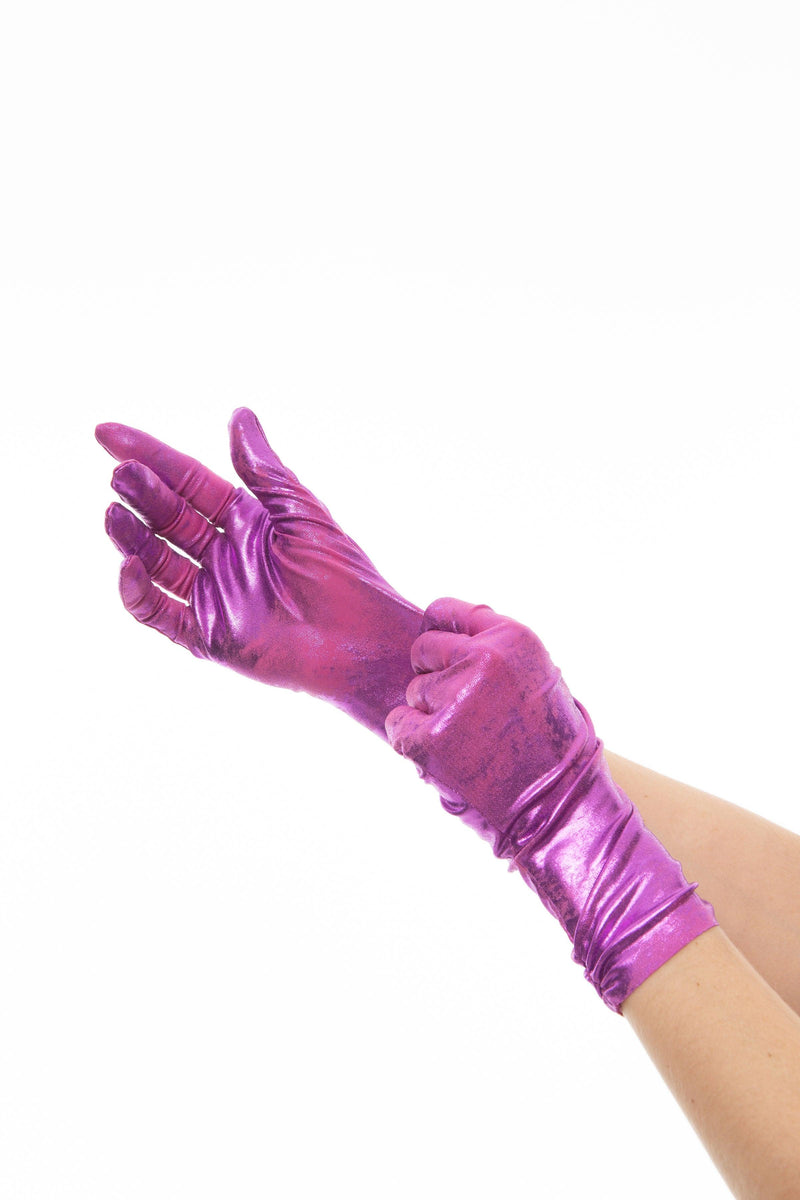 SHORT GLOVES | FOIL PURPLE - KUKHTA ATELIER