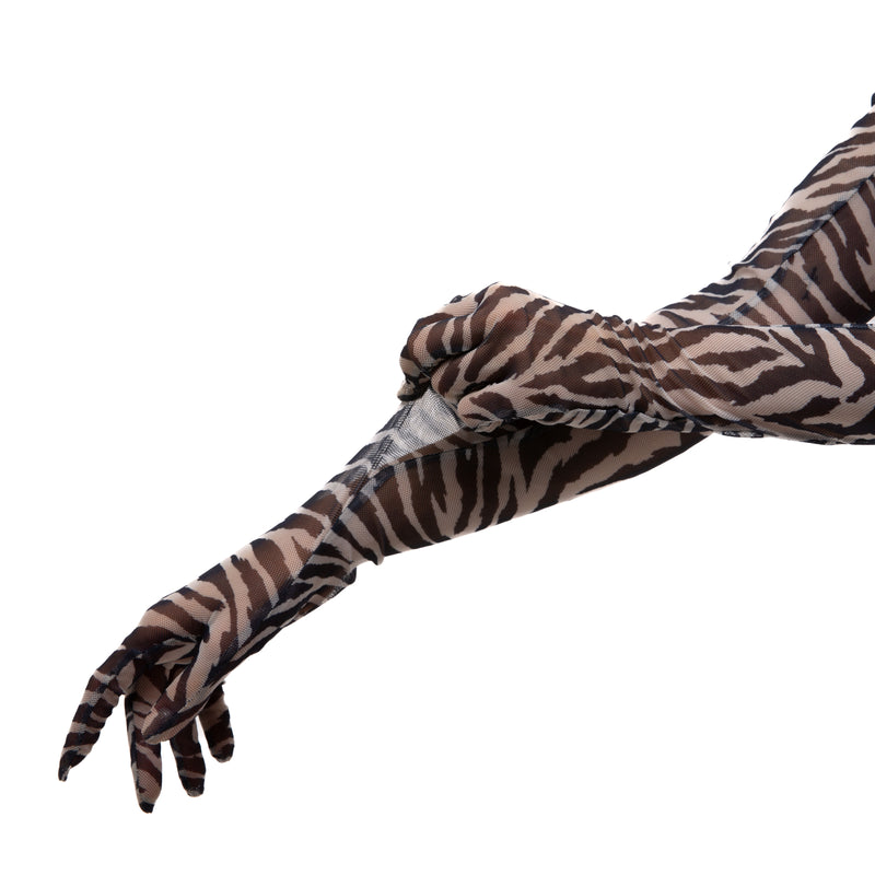 LONG GLOVES | B&W ZEBRA - KUKHTA ATELIER