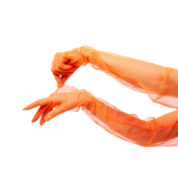 LONG GLOVES | NEON ORANGE - KUKHTA ATELIER