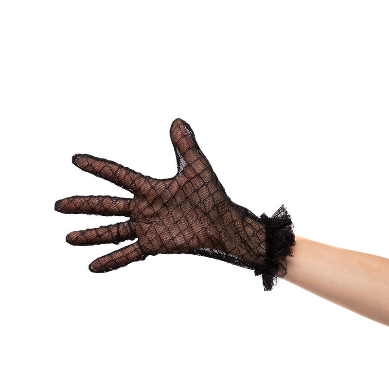 SHORT GLOVES | BLACK LACE - KUKHTA ATELIER