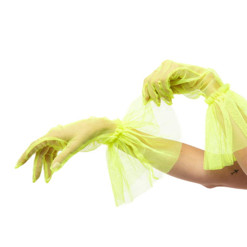 SHORT GLOVES | NEON YELLOW - KUKHTA ATELIER