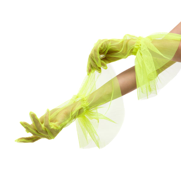 SHORT GLOVES | NEON YELLOW - KUKHTA ATELIER