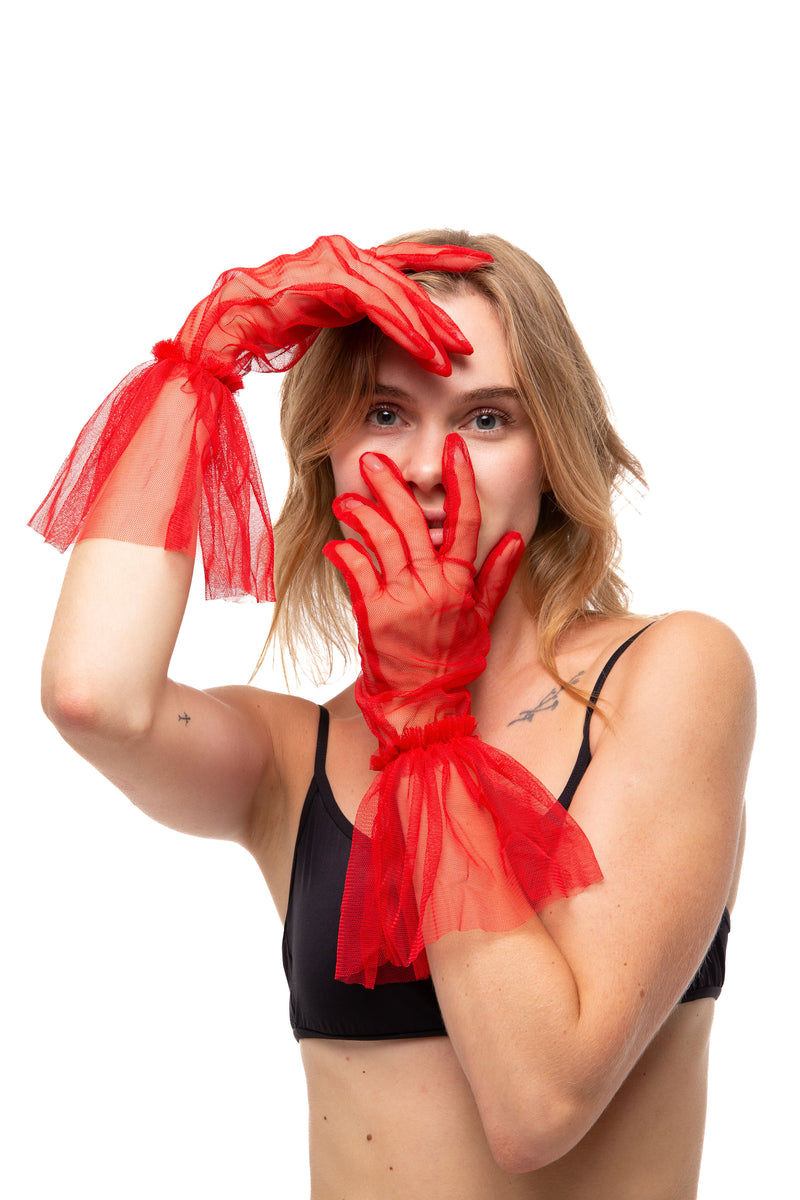 SHORT GLOVES | BLOODY RED - KUKHTA ATELIER