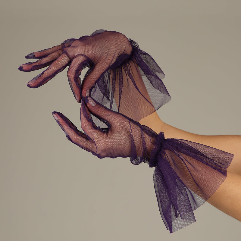 SHORT GLOVES | PURPLE - KUKHTA ATELIER