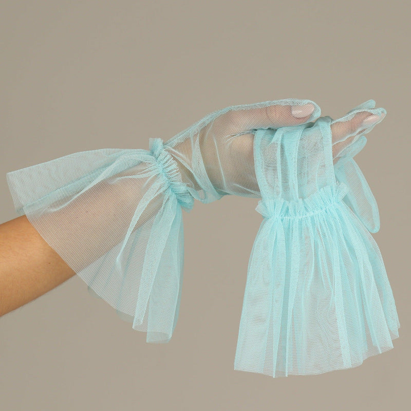 SHORT GLOVES | SKY BLUE - KUKHTA ATELIER