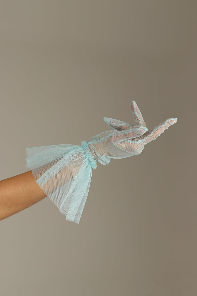 SHORT GLOVES | SKY BLUE - KUKHTA ATELIER