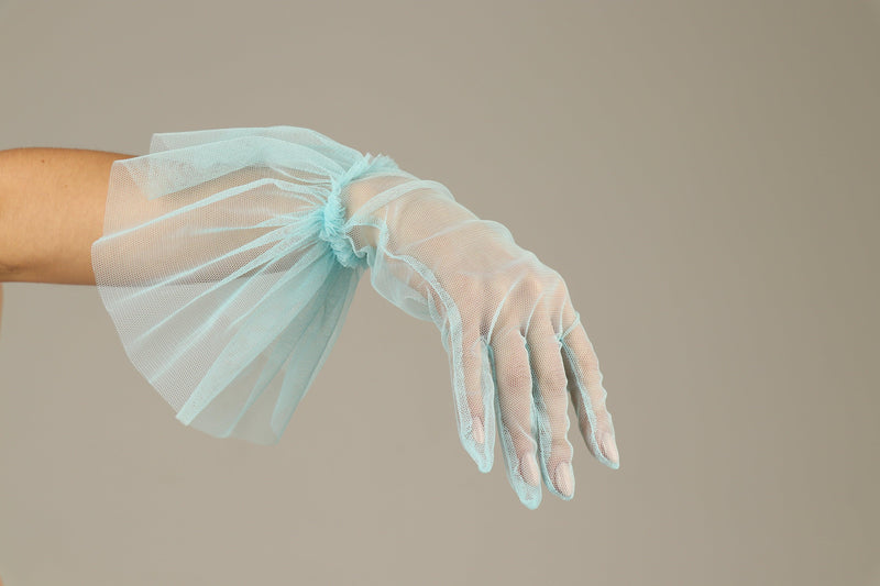 SHORT GLOVES | SKY BLUE - KUKHTA ATELIER