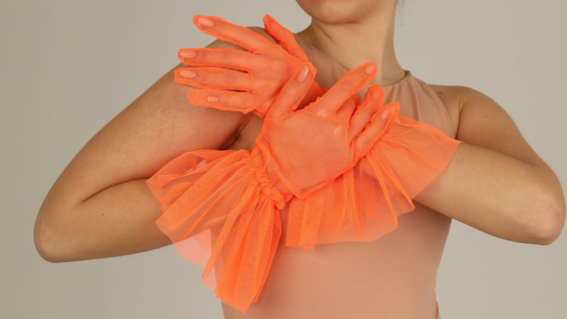 SHORT GLOVES | NEON ORANGE - KUKHTA ATELIER