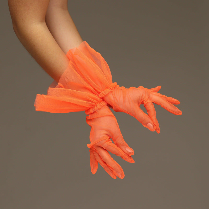 SHORT GLOVES | NEON ORANGE - KUKHTA ATELIER