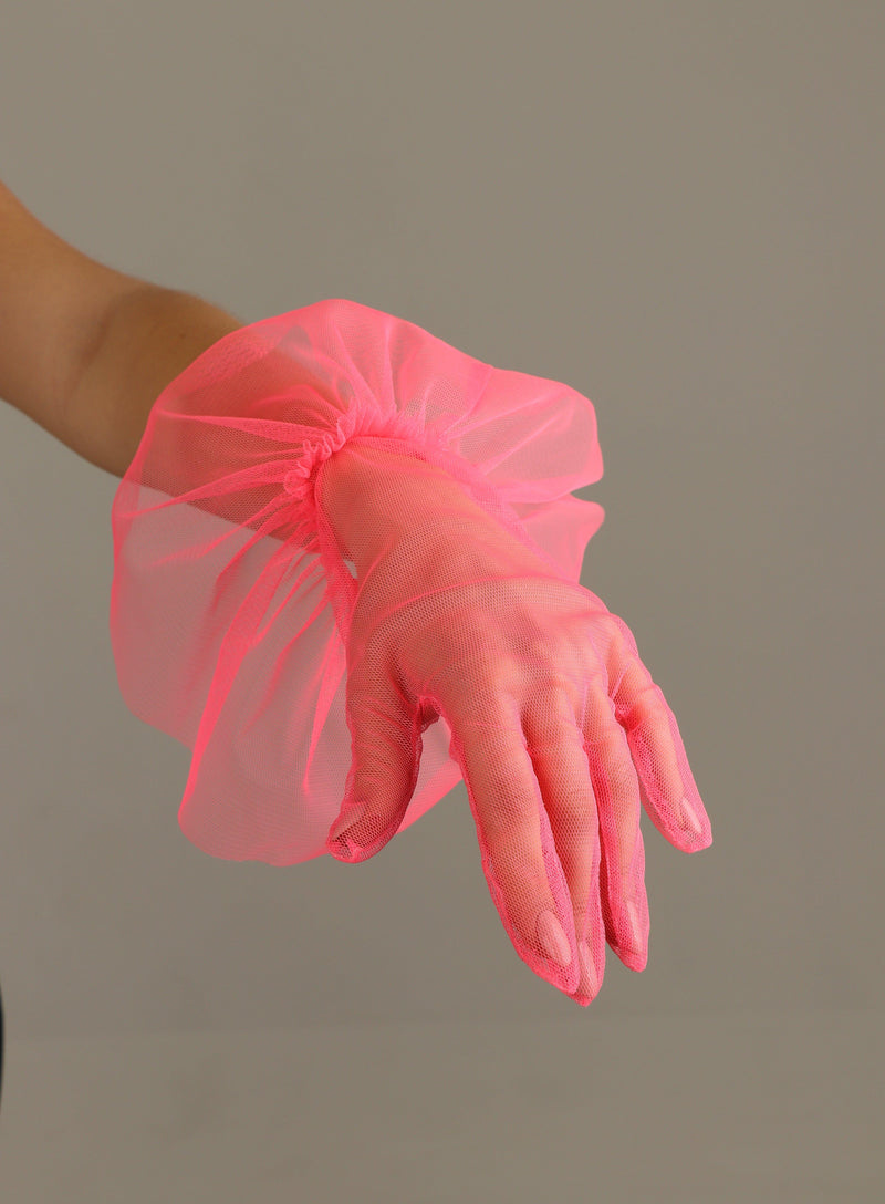 SHORT GLOVES | NEON PINK - KUKHTA ATELIER